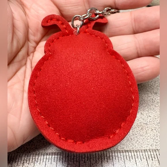 Red Ladybug Keychain with Rhinestones - Picture 4 of 5